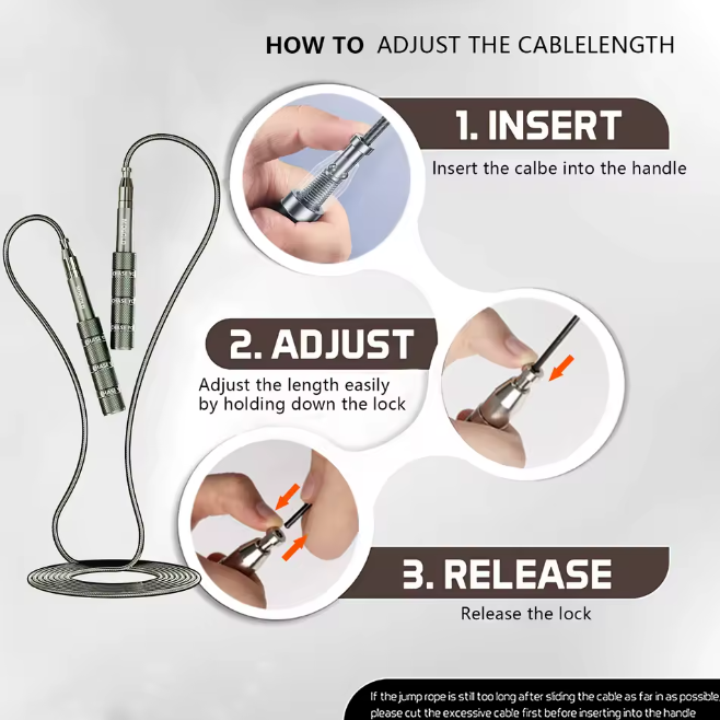 Corde à Sauter Sport Professionnel – Solide, Légère et Facile à Régler | Perform & Potency