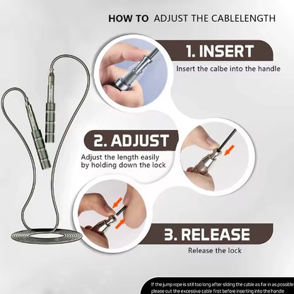 Corde à Sauter Sport Professionnel – Solide, Légère et Facile à Régler | Perform & Potency