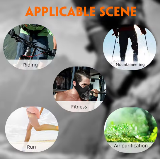 Masque d’Entraînement Respiratoire – Réglable & Haute Qualité